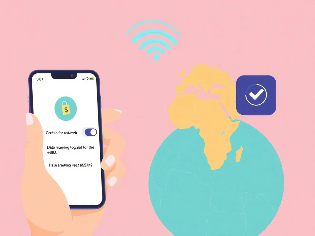 Что делать, если eSIM не работает: включить роуминг данных на линии eSIM